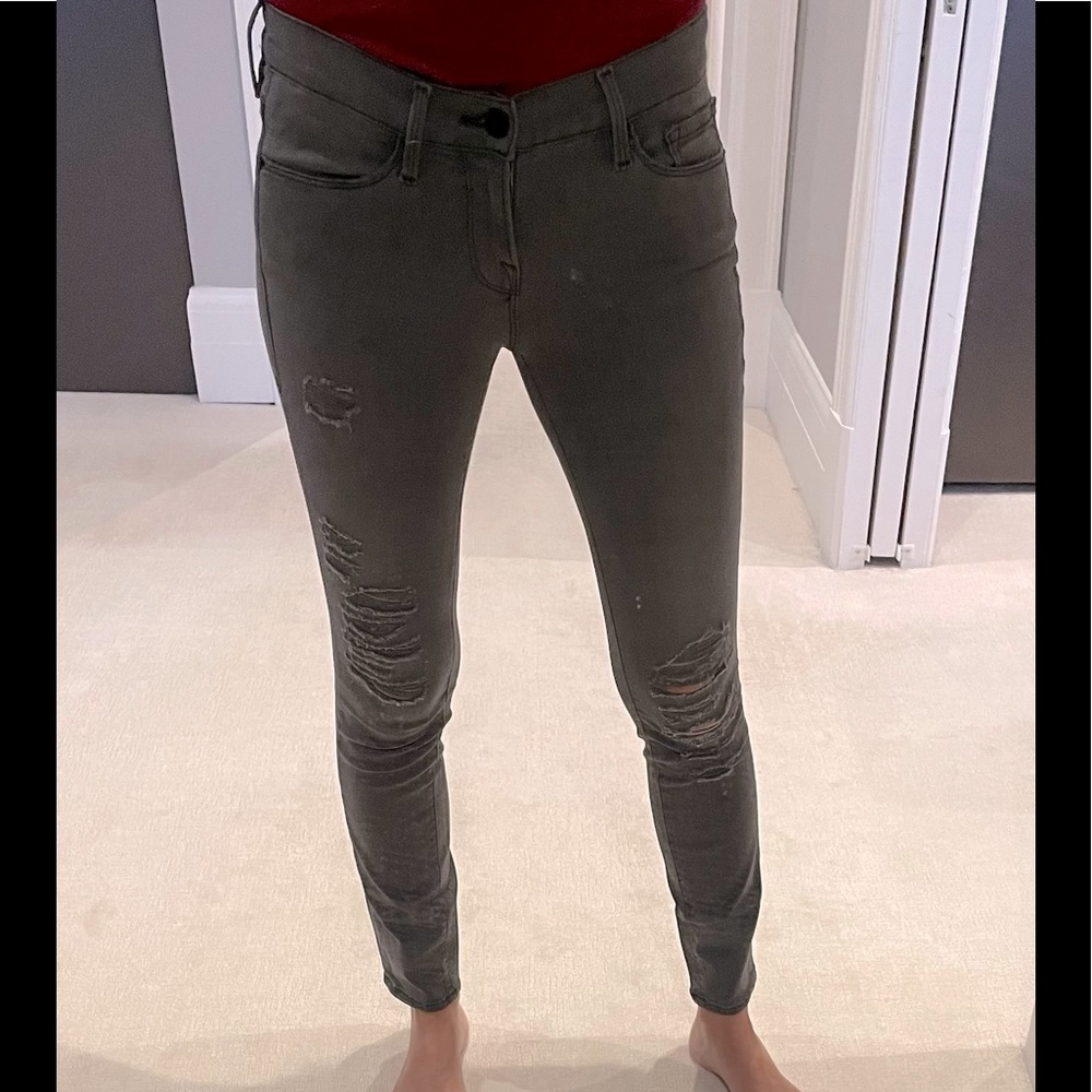 Frame Le High Skinny Grey Jeans - Size 26
